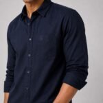 Levin Midnight Tide – Premium Pure Cotton Men's Shirt - Image 4