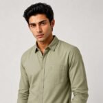 Levin Aurora Sage – Premium Pure Cotton Men's Shirt - Image 4