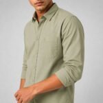 Levin Aurora Sage – Premium Pure Cotton Men's Shirt - Image 5